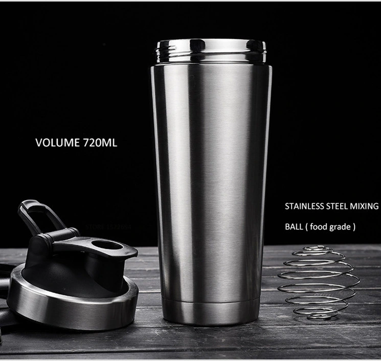 26oz 740ml Protein Powder Shake Cup Double Wall Vacuum Thermos Flask Insulated Coffee Mug