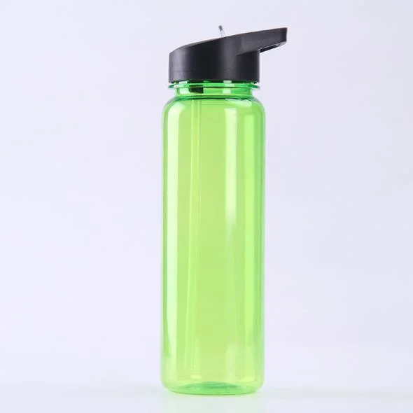 Wholesale Eco-Friendly Custom 750ml BPA Free Gym Cheap Clear Drinking Sports Plastic Water Bottle with Straw