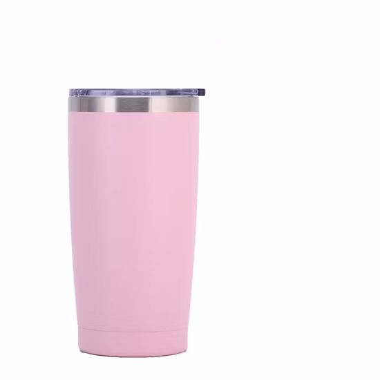 사용자 정의 로고 매트 파스텔 20oz 스테인레스 스틸 식수 컵 절연 아쿠아 플라스크 따뜻한 것과 차가운 텀블러 (밀짚 뚜껑 로고 포함)